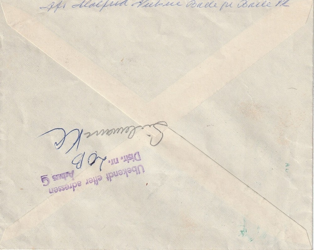 DENMARK: Cover Aarhus 1963. Unknown. Postage due.