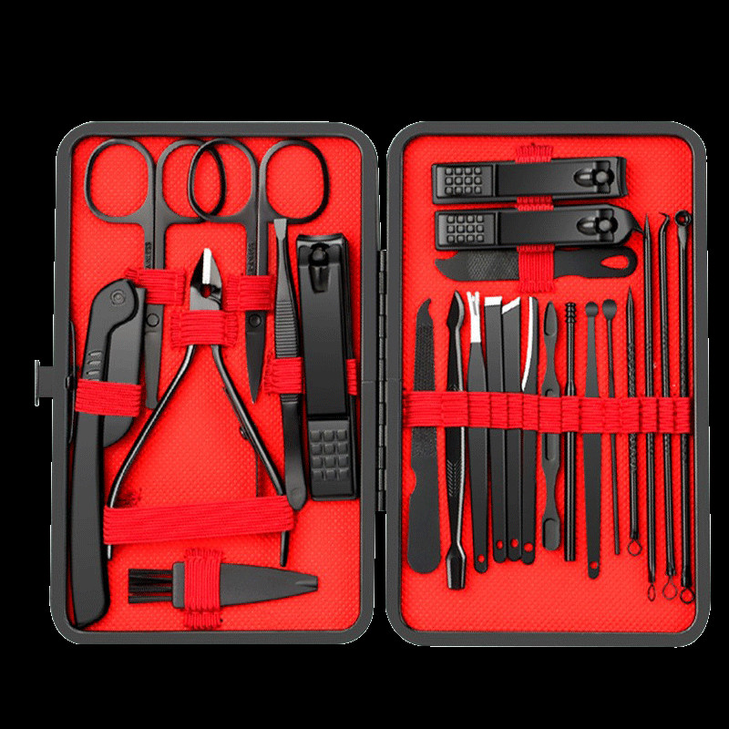 New Manicure Pedicure Set Finger Toe Nail Clippers Scissors Grooming Kit
