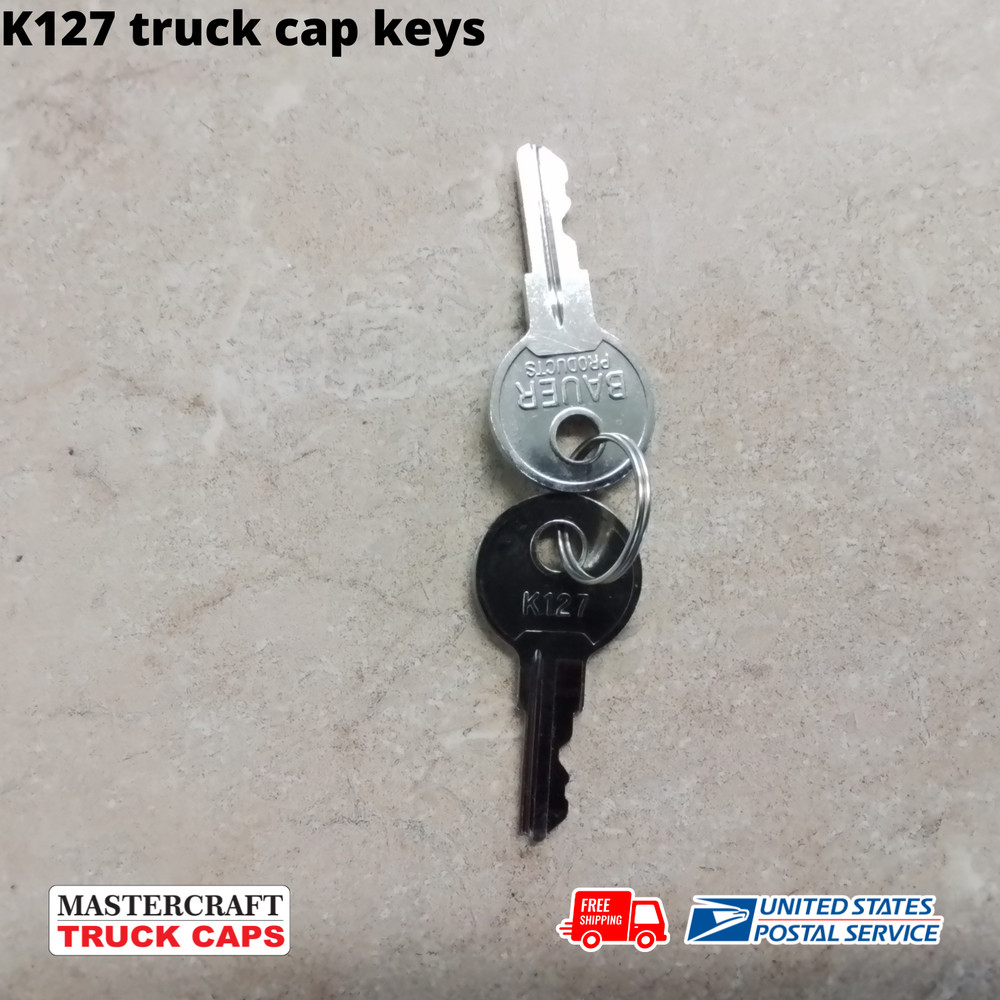 K127 truck cap, camper and toolbox keys