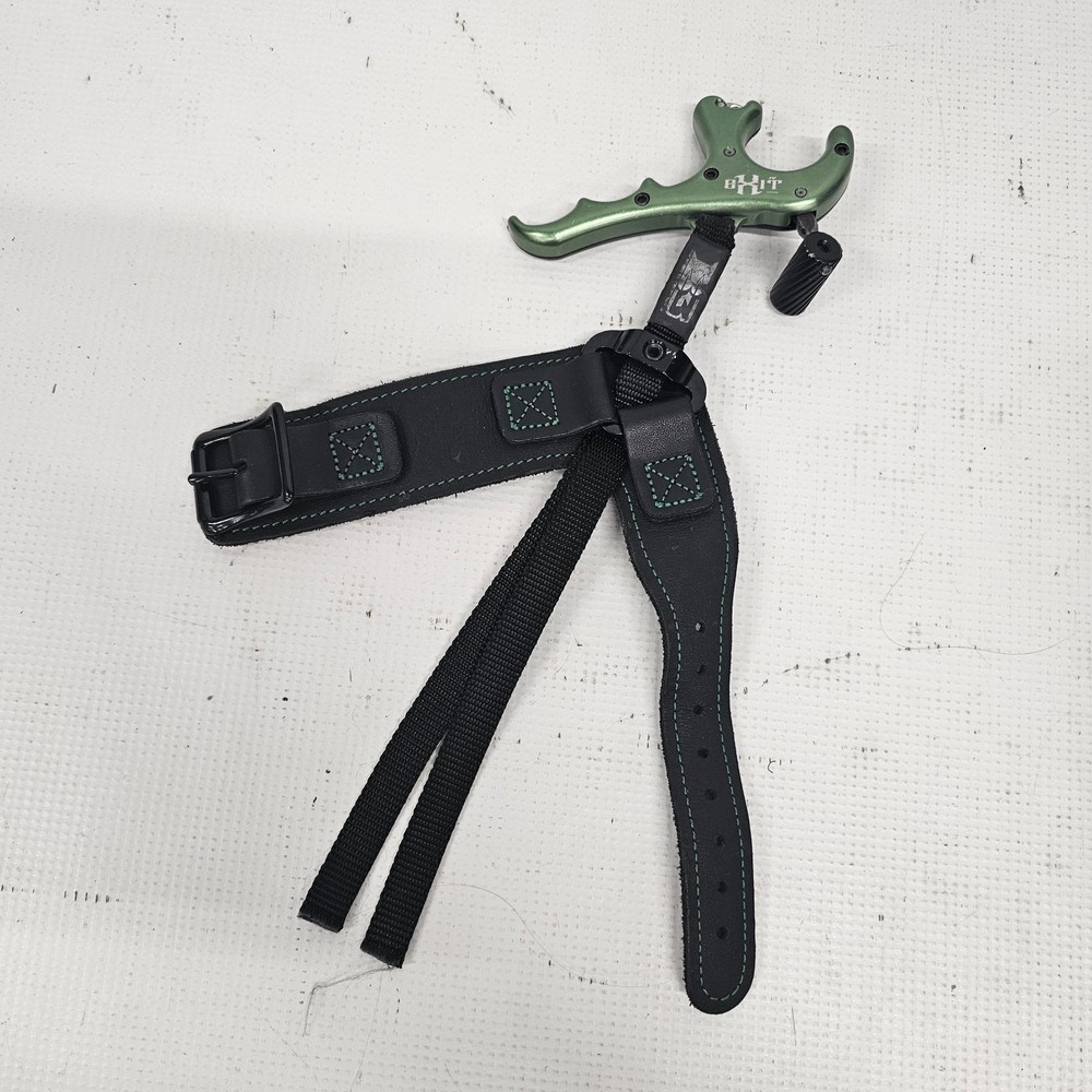 B3 Archery Exit IV 4-Finger Button Release - Green/Black