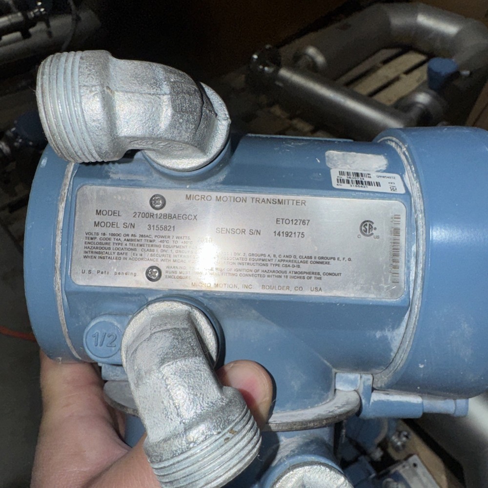 MICRO MOTION CMF300M355N2BAEZZZ MASS FLOW SENSOR 3" W/800 Core Processor