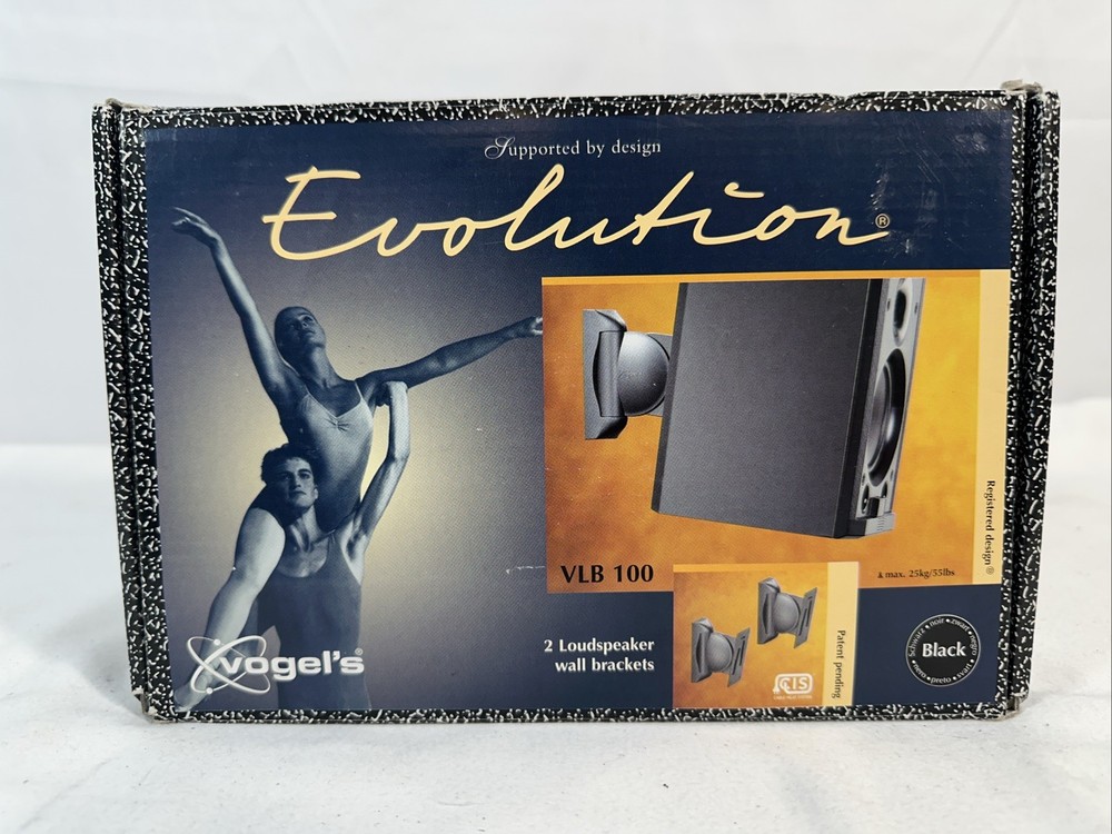 NOB Evolution VLB-100 Loudspeaker Wall Brackets WITH mounting Hardware