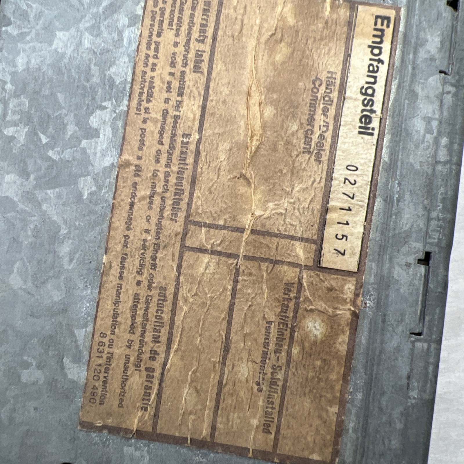 Blaupunkt Bamberg Stereo Radio Cassette 1975-1977 Porsche 911 930 Vintage