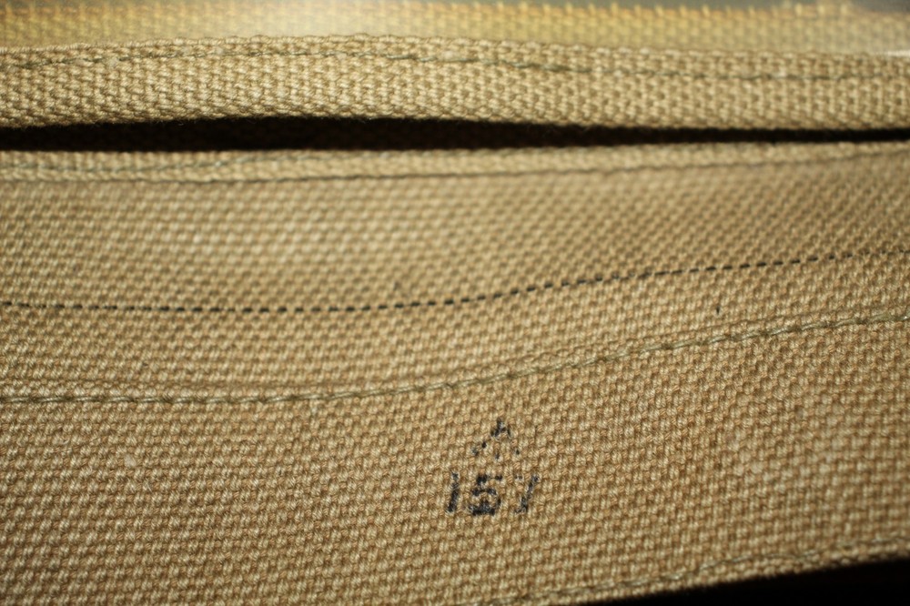 Original WW2 British Army 1944 dated Canvas Map Case w/Carrying Strap