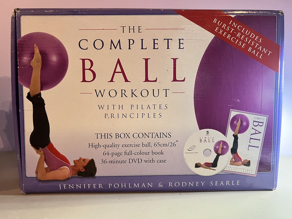 Simply Ball with Pilates Principles In Box With Ball DVD & Book