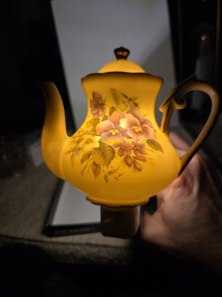 night light plug in porcelain Teapot FRM09D
