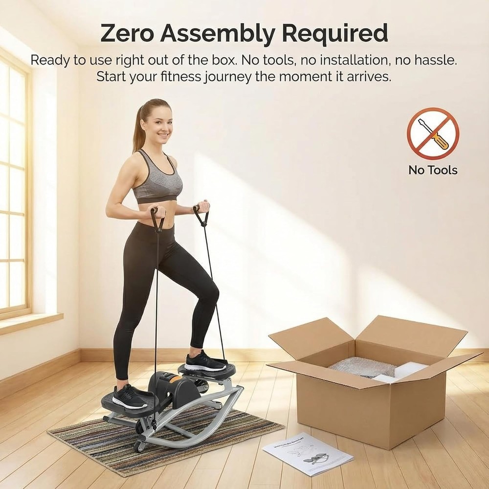 Stepper Workout Exercise Equipment for Legs Glutes Low-Shock
