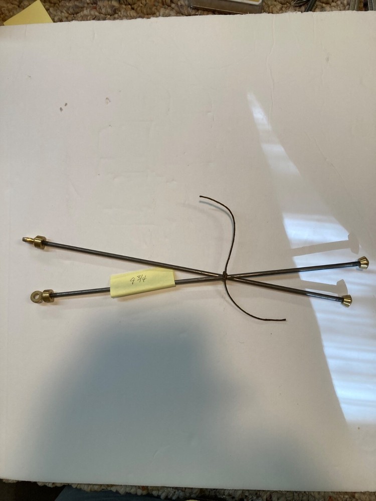 Grandfather Clock weight shell Rods with Loop and Nut end caps