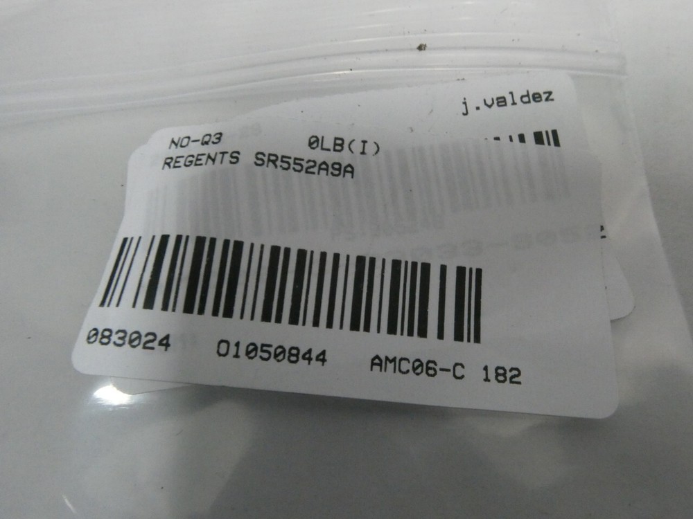 Regents SR552A9A Solid State Sensing Relay 120v-ac