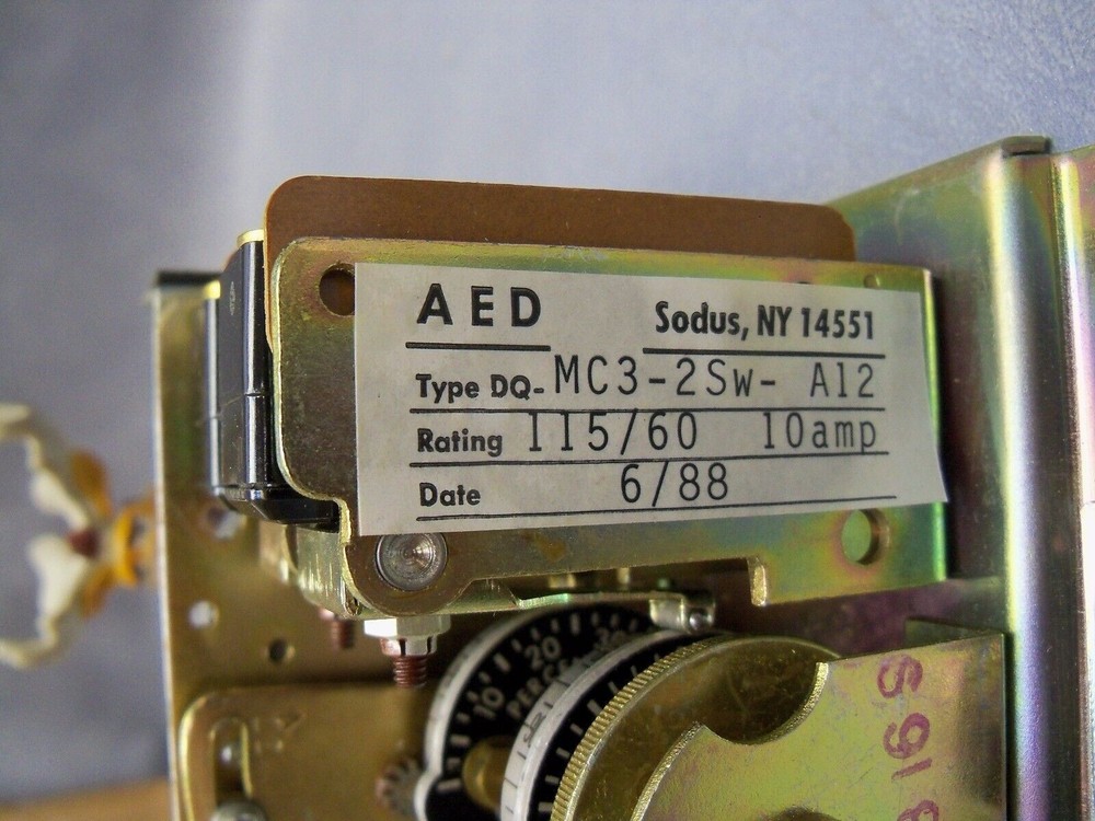 AED DQ-MC3-2Sw-A12 MC Programmable Timer Switch 115/60 Rating 10 amp