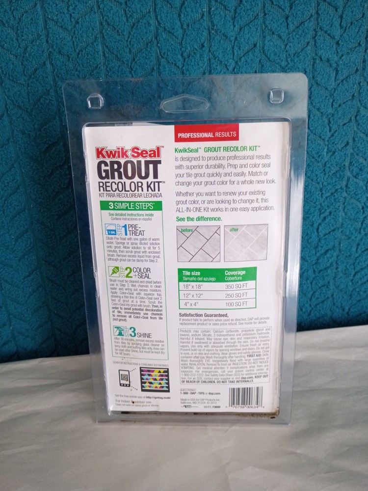 Kwik Seal Grout Recolor Kit -White