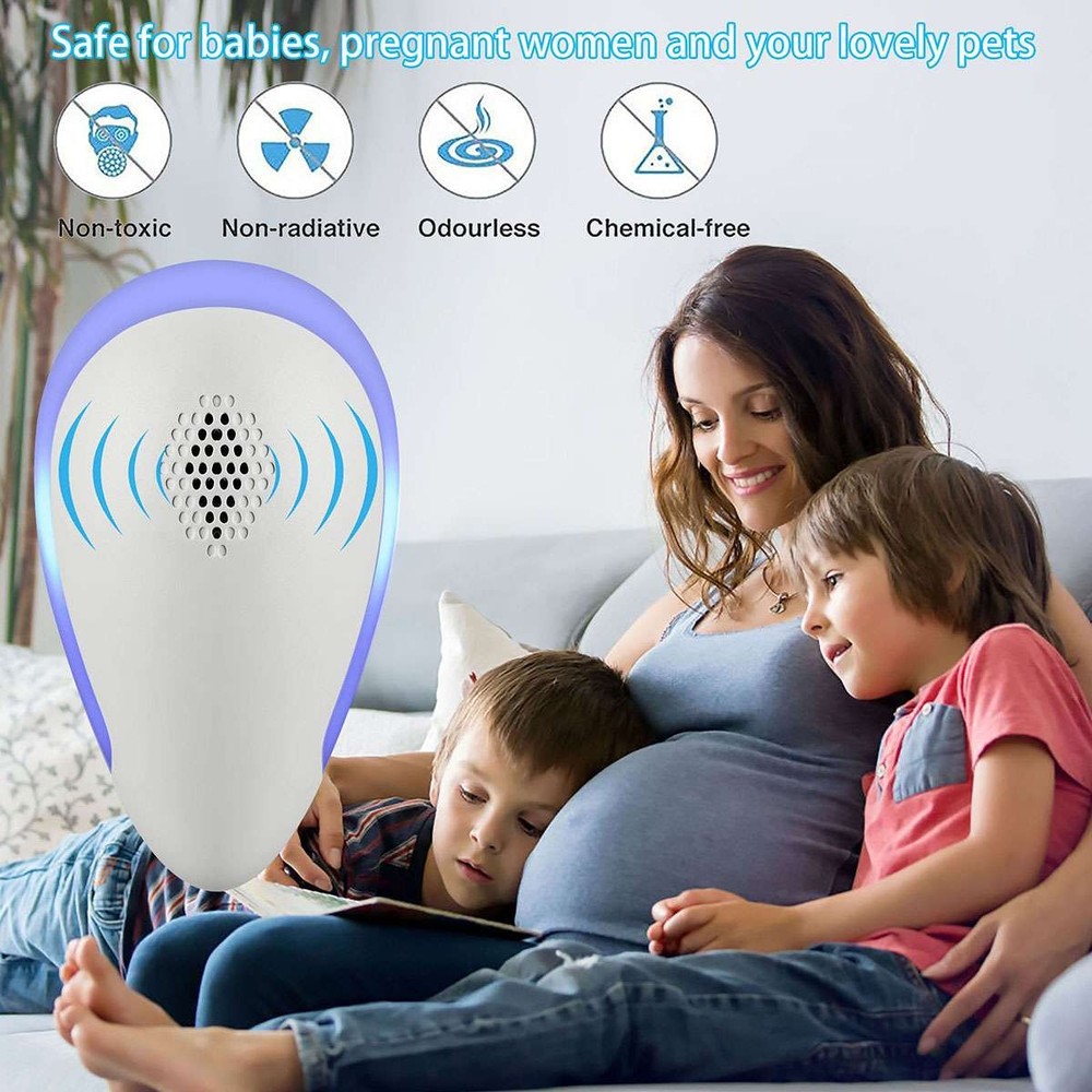 Ultrasonic Electronic Pest Reject Home Control Repeller Bug Rat Spider Roaches