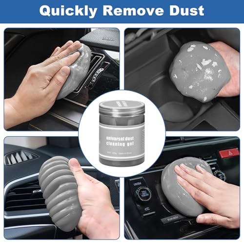 Windshield Cleaner Tool, 13Pcs Car Interior Cleaning Kit, Car Detailing Grey