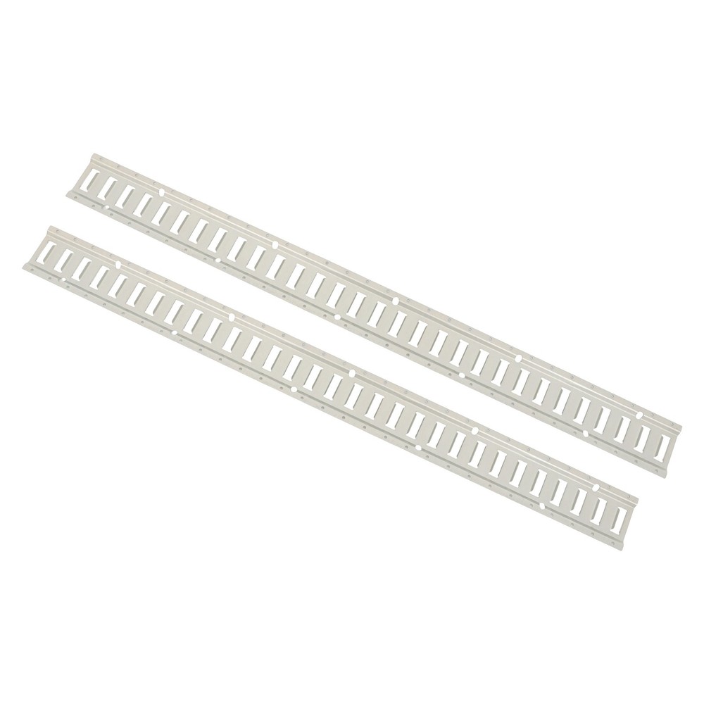 E Track Tie Down Rail Kit Silver Galvanized Carbon Steel Replacement Durable