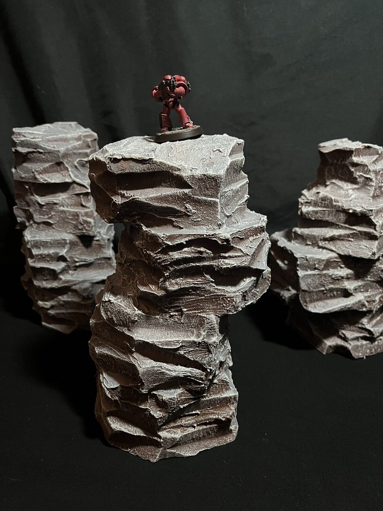 wargaming Scatter terrain Rock Pillars Compatible With Warhammer40k