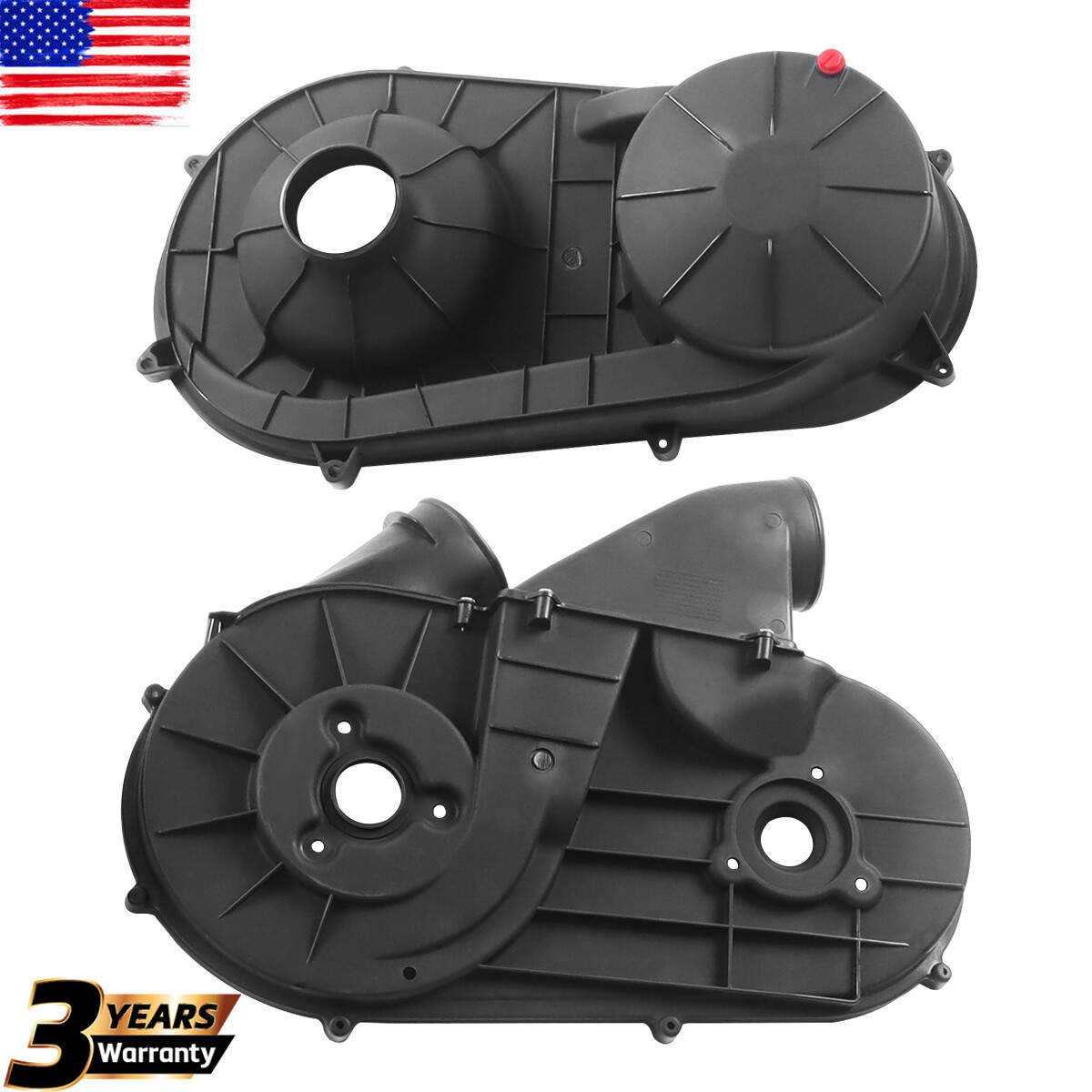 Outer&Inner Clutch Belt Cover Set For Polaris RZR XP 1000 S 4 #2635158 #2635611