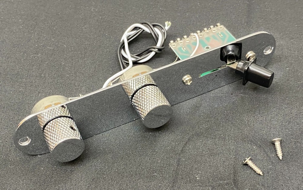 Genuine Fender Squier Tele CONTROL PLATE w/Knobs/ LARGE POTS Telecaster Affinity