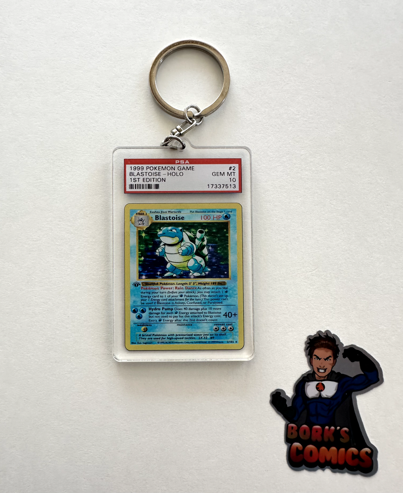 Key Issue Keychains™ - Blastoise - PSA Homage - Pokemon - SALE!!