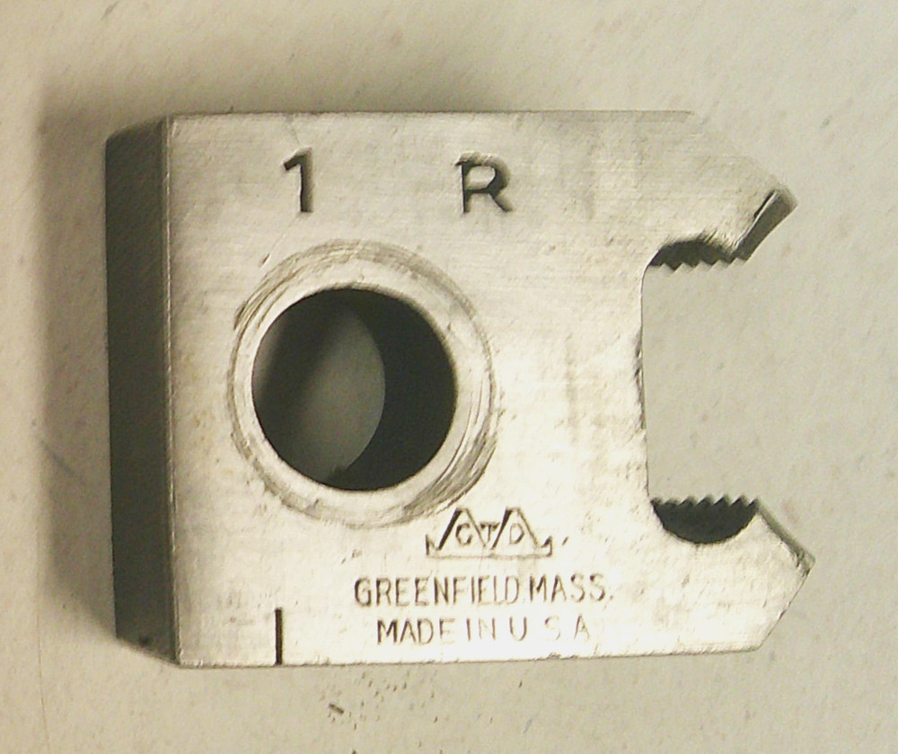 Greenfield Pipe Thread Die Set In Wood Case