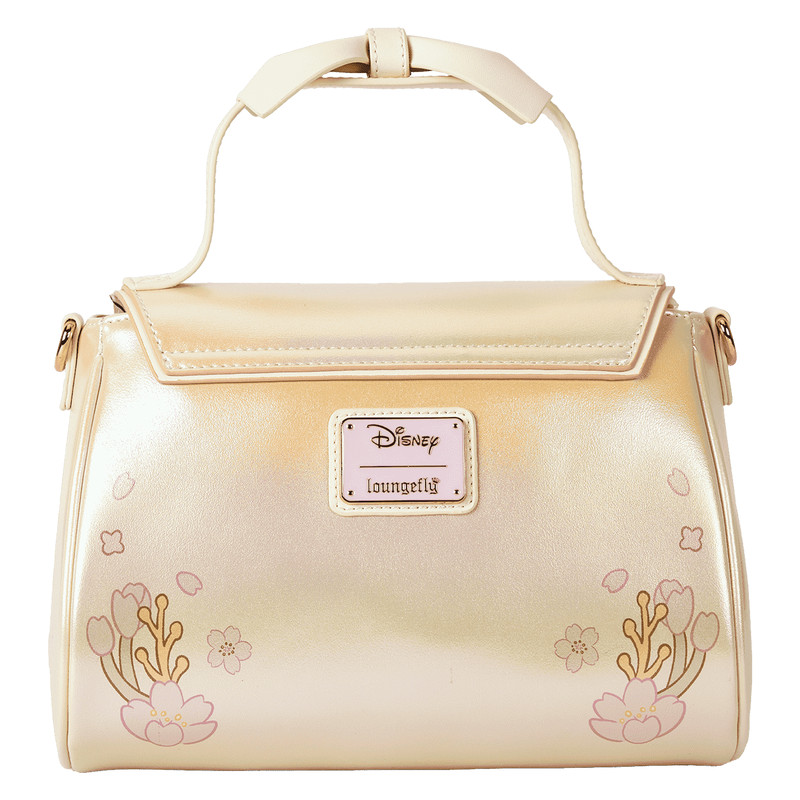 Loungefly Disney Stitch & Angel Cherry Blossom Bow Handle Crossbody Bag
