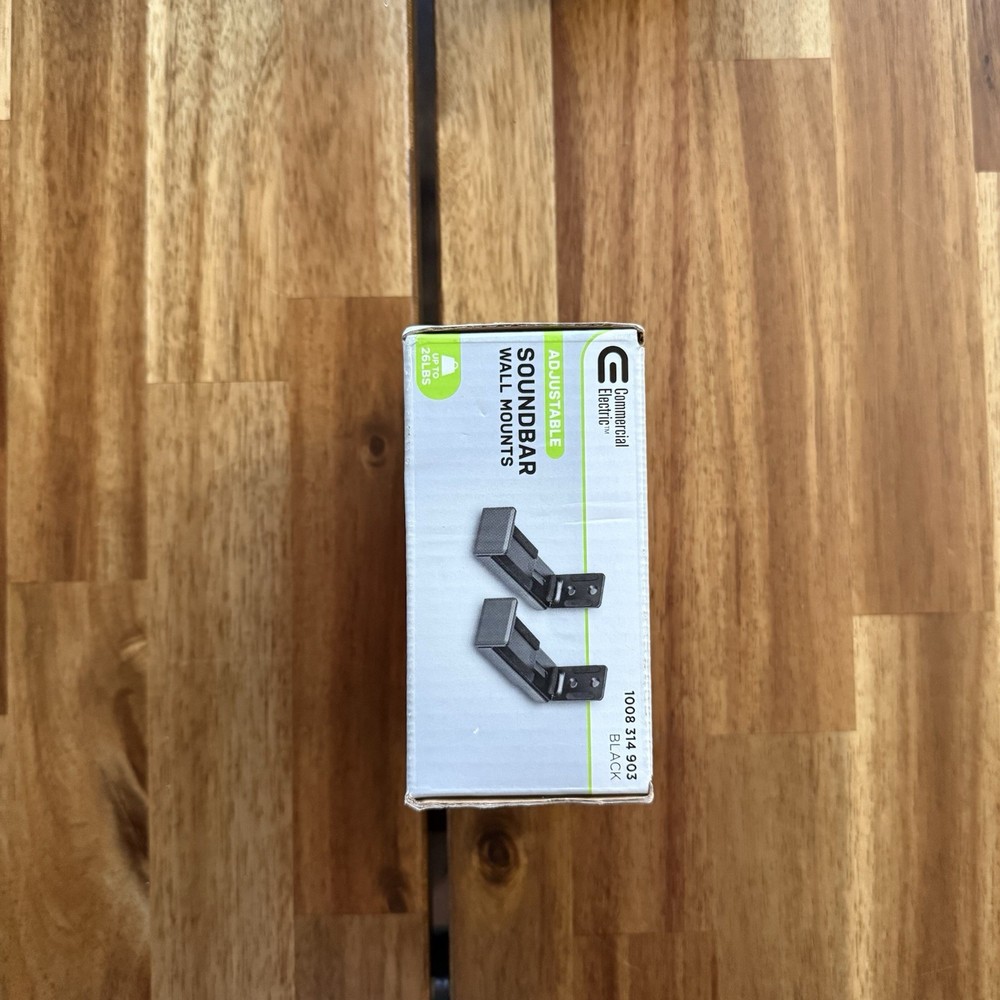 Adjustable Soundbar Mount Universal Wall Brackets Removable Lockable Up To 26 Lb