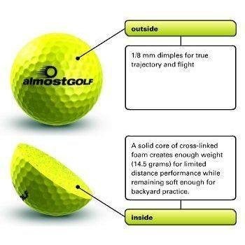 Practice Golf Balls for Golf Training. Made by . Feel Solid Contact for Great...