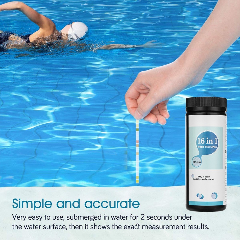 16 Parameters Water Test Strips – Accurate Home Drinking Water & Pool Test Kit