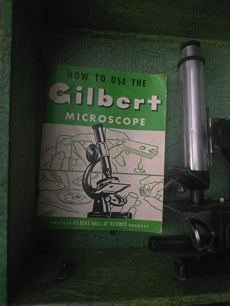 Vintage Gilbert Microscope and lab set