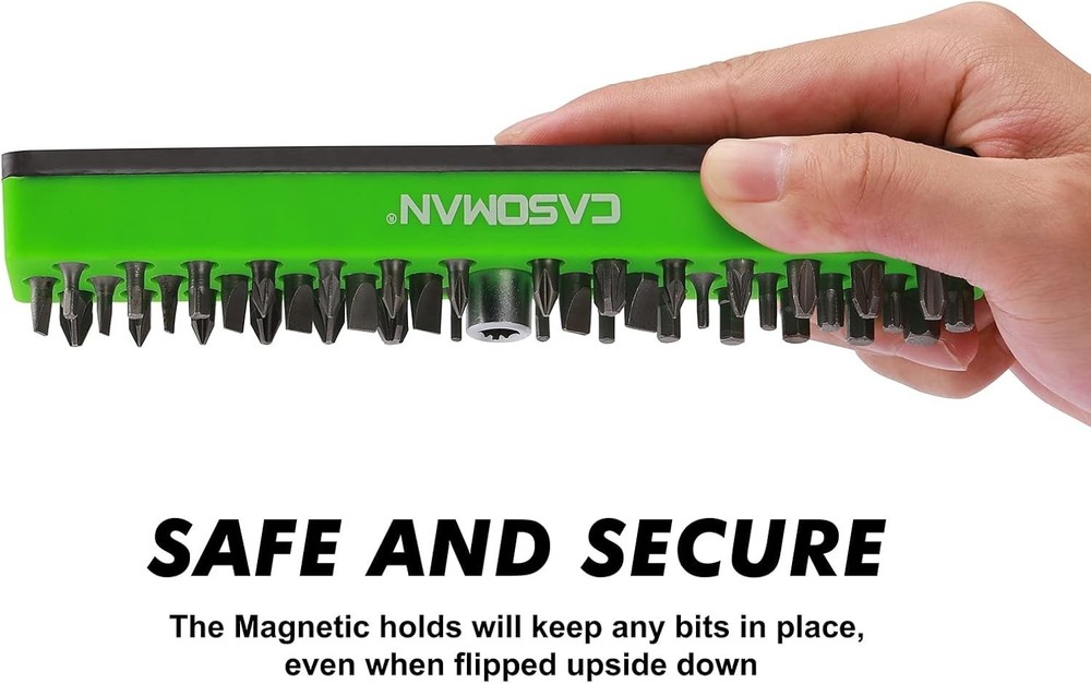 Compact 7" Hex Bit Organizer with Magnetic Base - Protect Your Surfaces in Style