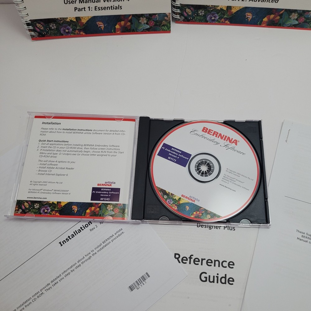 Bernina Embroidery Software CD And Manuals Version 4