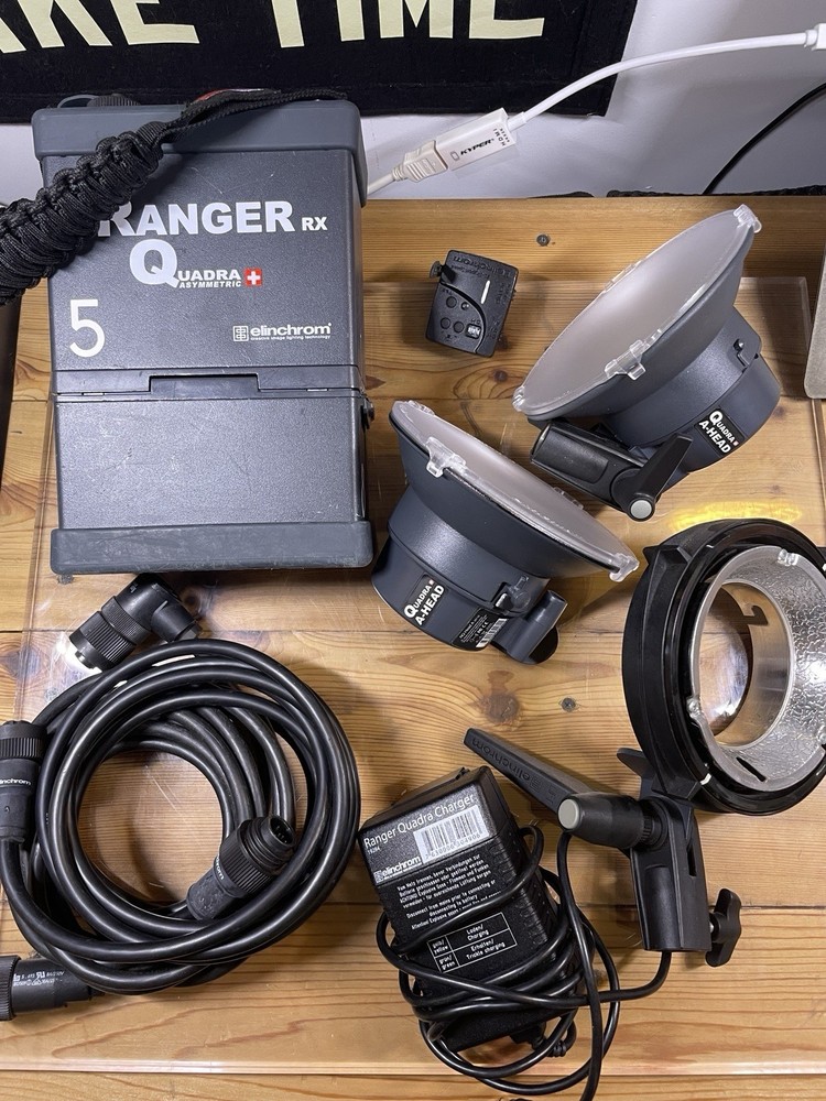 Elinchrom Quadra Ranger RX+ A Flash Head Bundle & Skyport Trigger & Modifier