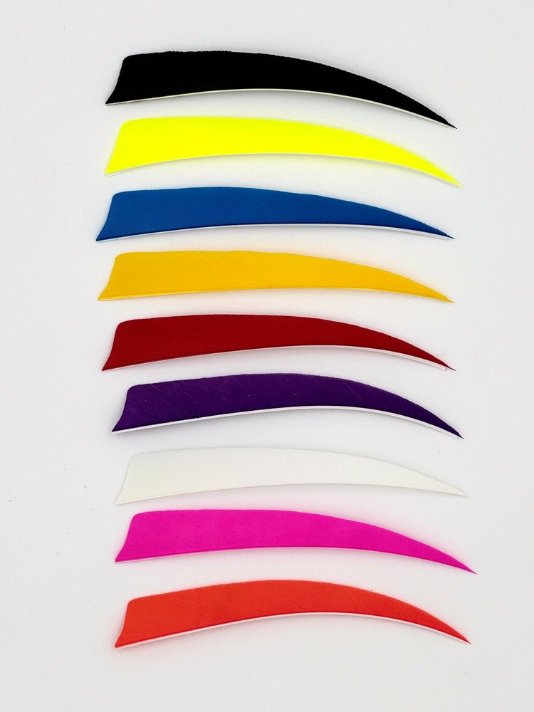 Trueflight Shield Cut Feathers - Left/Right Wing - 5 inch - Solid Color