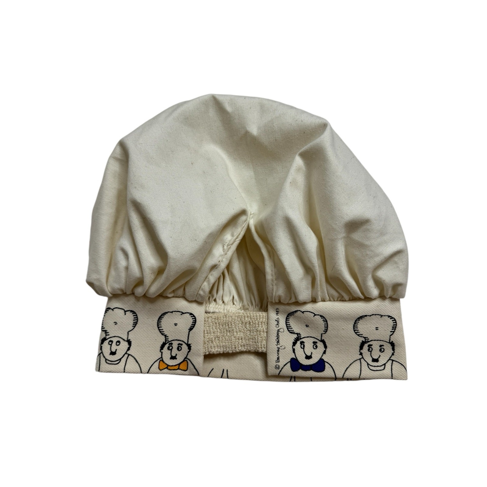 Barney Saltzberg Vintage Chef Hat Ivory Toque Adult One Size