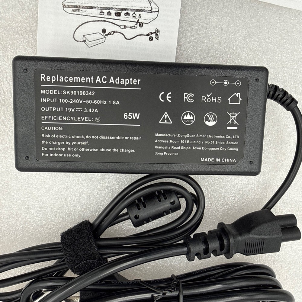 65W Laptop Charger for Acer Aspire E15 E1-532-2635 E1-571 E1-531 E3 E5 E5-511 E