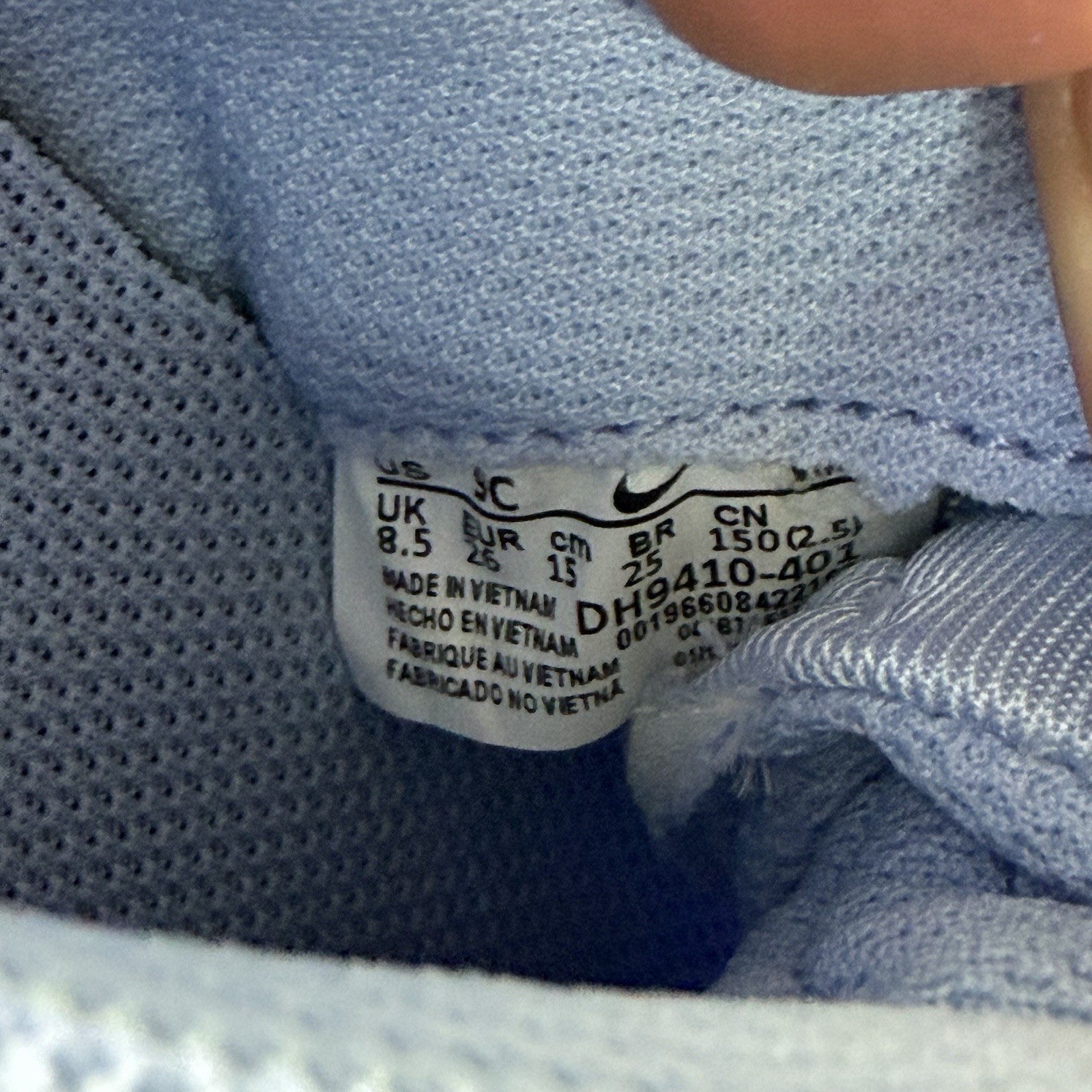 Nike Air Max Toddlers Size 9c Intrlk Lite PS Blue White Kid Running DH9394-401