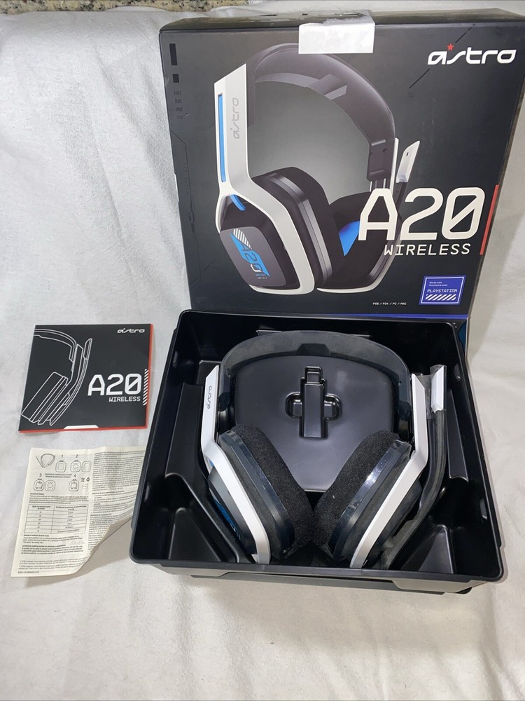 Astro A20 Bluetooth Wireless Gaming Headset for PlayStation 4/5 PREOWNED READ