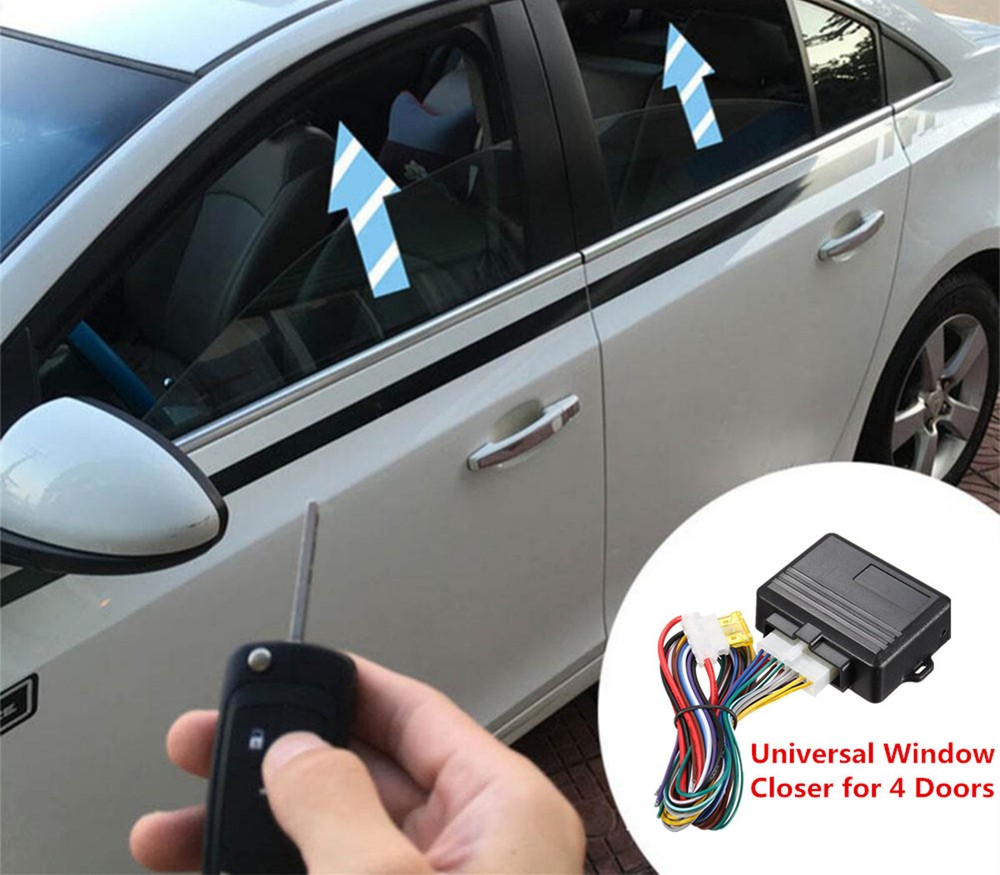 Car 4-Door Window Lift Roll Up Closer Close Open Module Security Alarm System