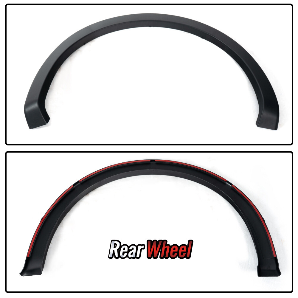 Fit For 2009-14 Ford F150 Replacement Fender Flares Wheel Protector Matte Black