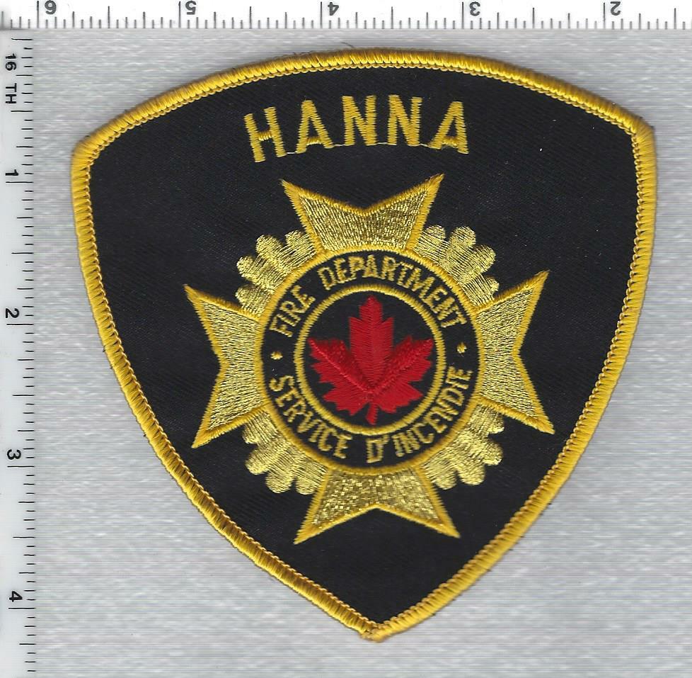 Hanna Fire Department (Alberta, Canada) Shoulder Patch