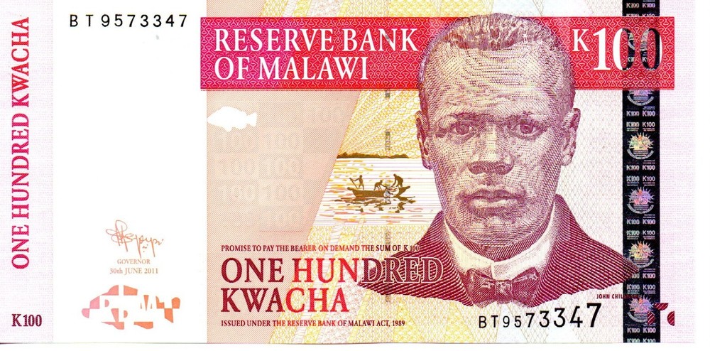 Malawi, 100 Kwacha, 2011 UNC as pictured