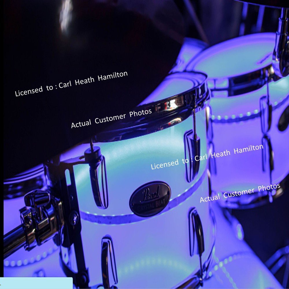 5 piece drum kit LED lights - LED lighting system for drum kit