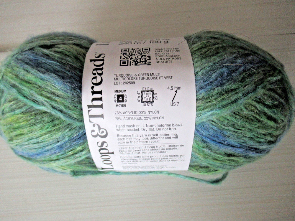 Loops and Threads Skyscape.  Turquoise and Green Multi