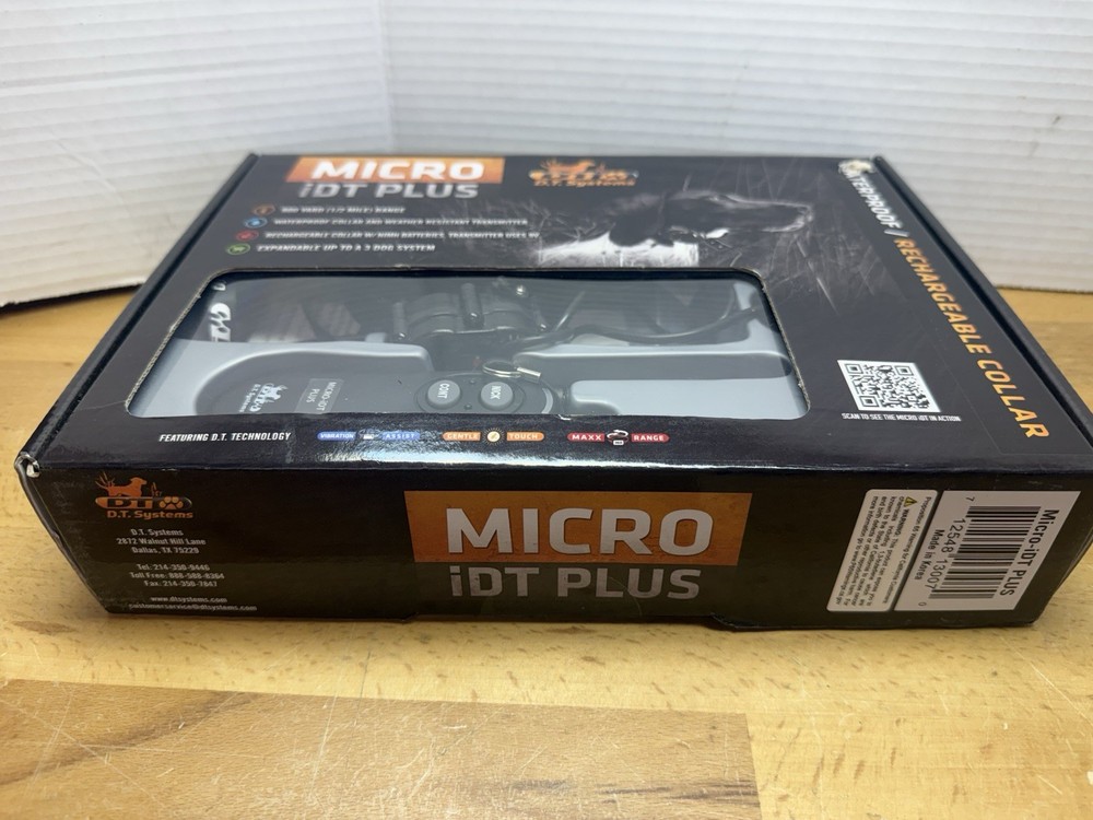 DT Systems MICRO-iDT PLUS 1/2 Mile Range Remote Dog Training Collar Open Box