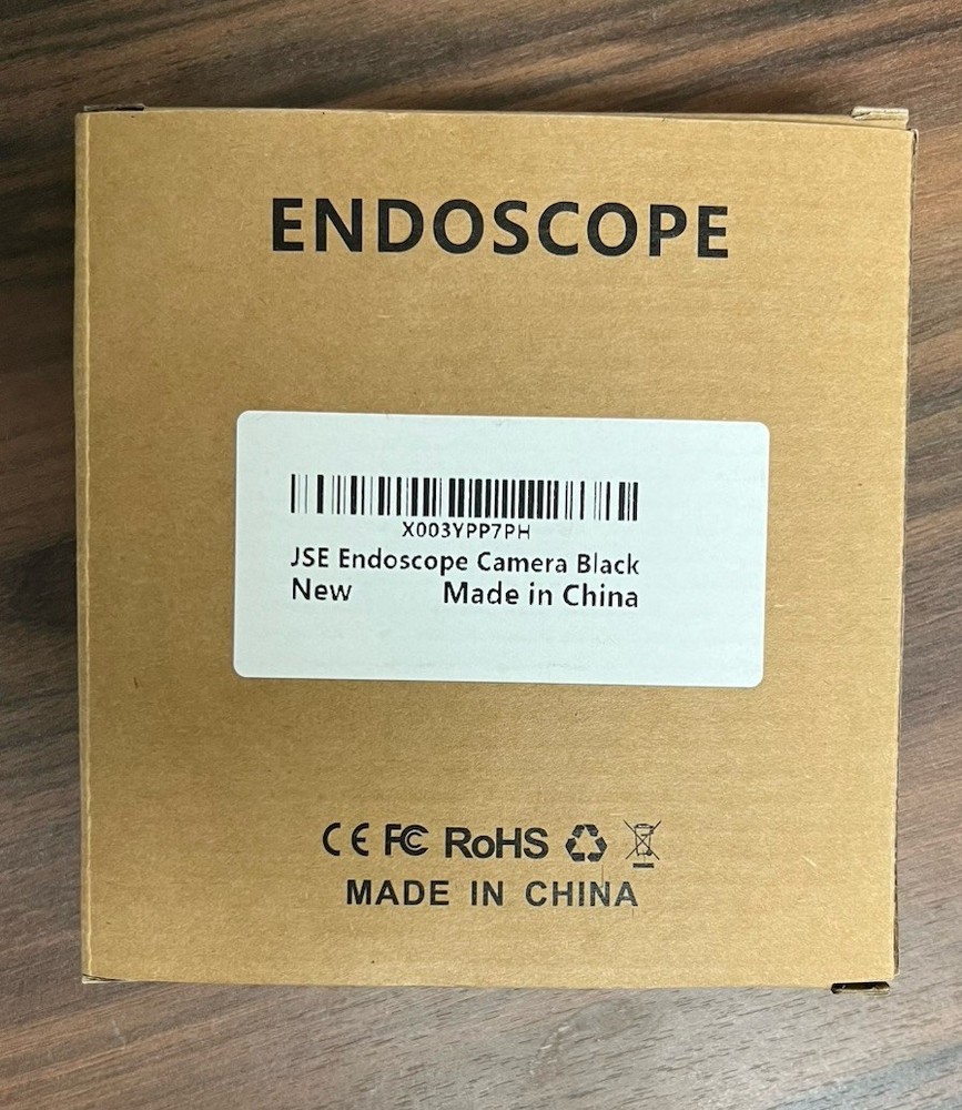 ENDOSCOPE CAMERA WITH LIGHT 16.4FT SEMI-RIGID CABLE WATERPROOF BORESCOPE SNAKE