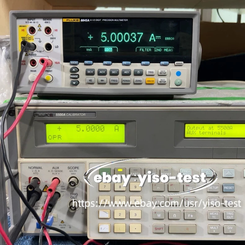 Fluke 8845A Digital Multimeter 6.5 Digit Precision Multimeter../good test-