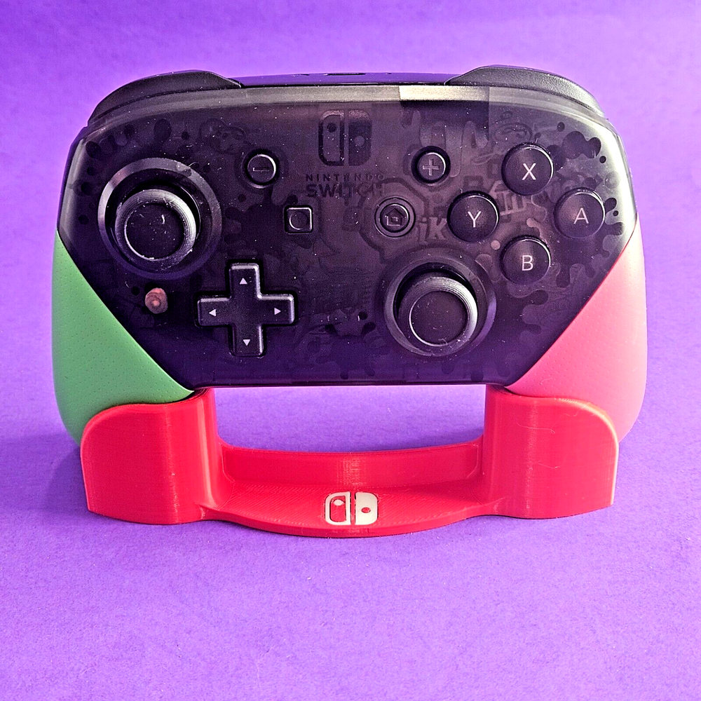 Nintendo Switch Pro Controller Stand Mount 👾 Joy-Con Remote HAC-013 Red