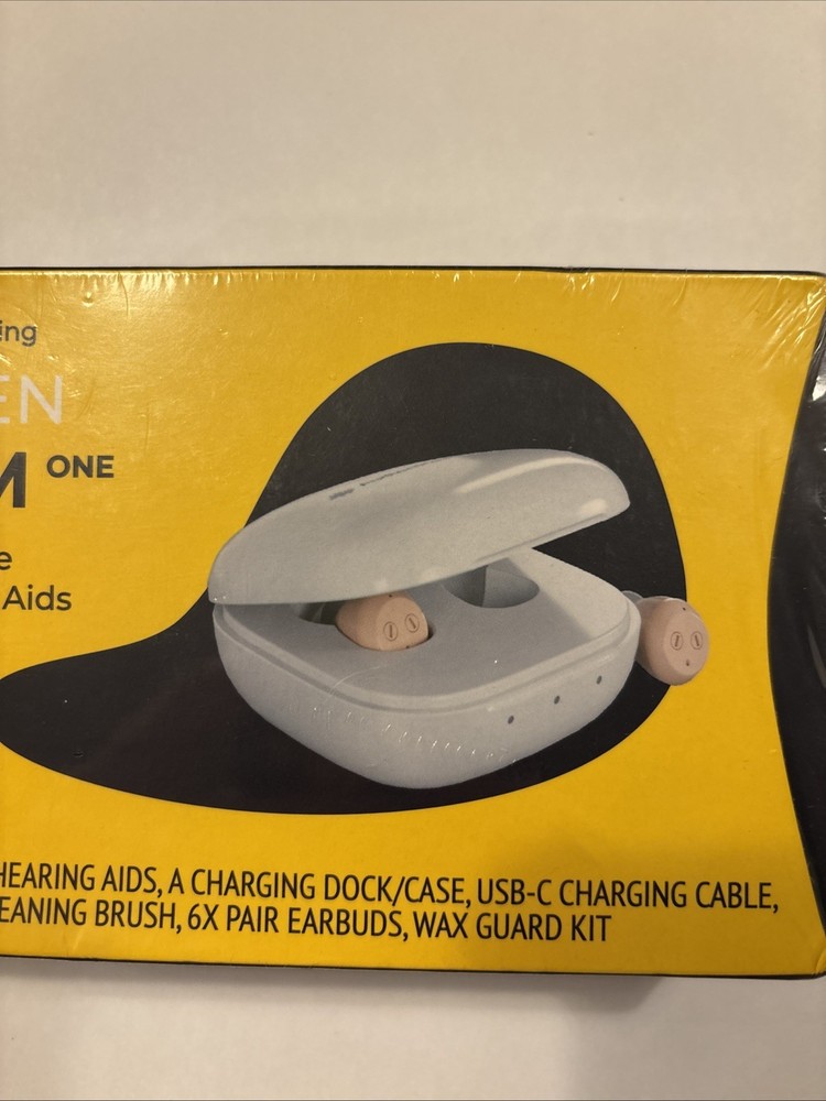 Audien Atom One Hearing Aids Wireless, Rechargeable, New Sealed