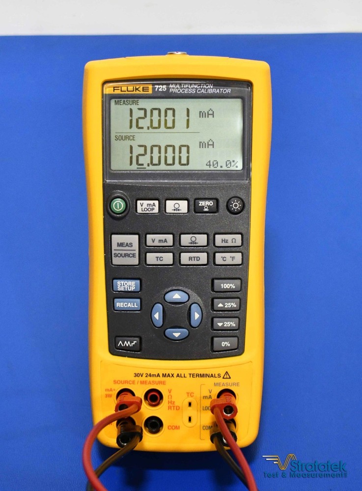 Fluke 725 Multifunction Process Calibrator - NIST Calibrated with Data