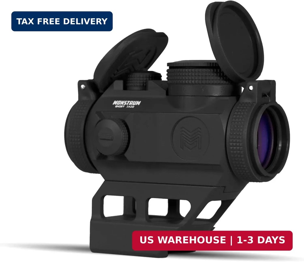 Monstrum Ghost Red Dot Sight | with Absolute Co-Witness Riser Mount