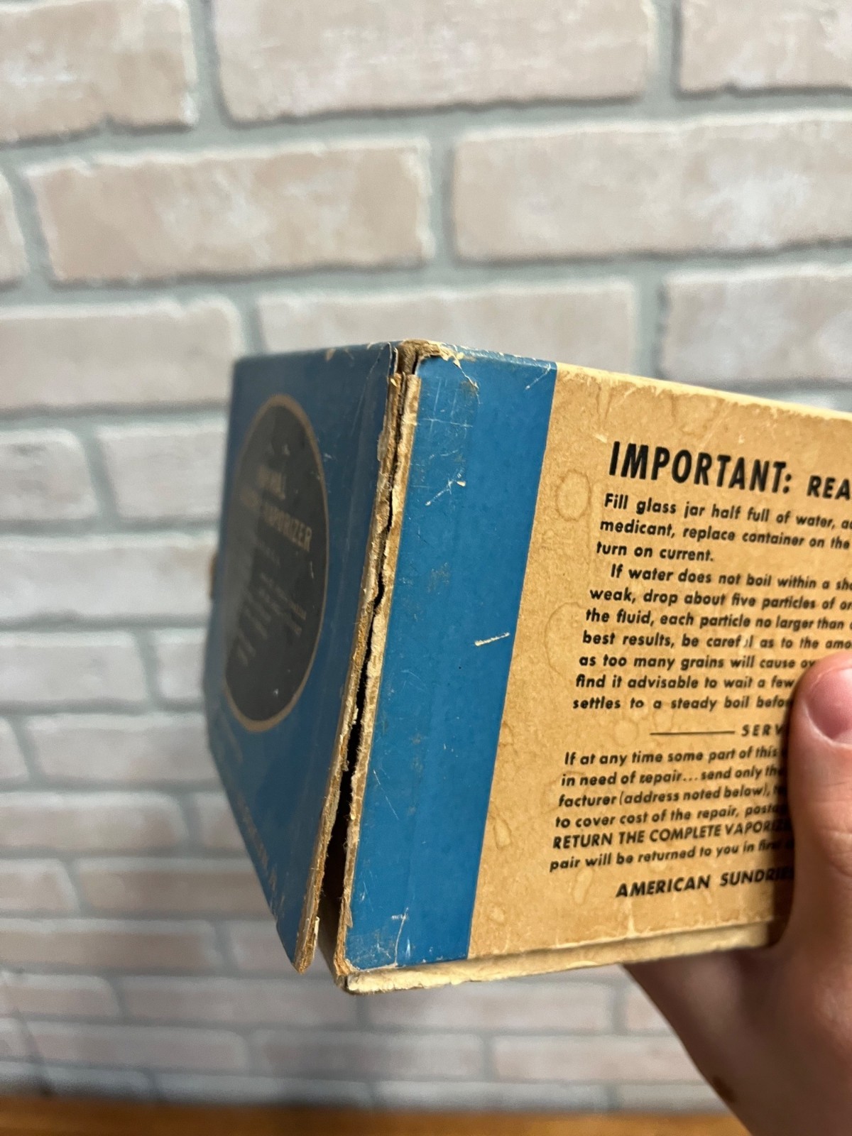 Vintage Renwal Electric Vaporizer No. 24 with Box Medical Device Instrument